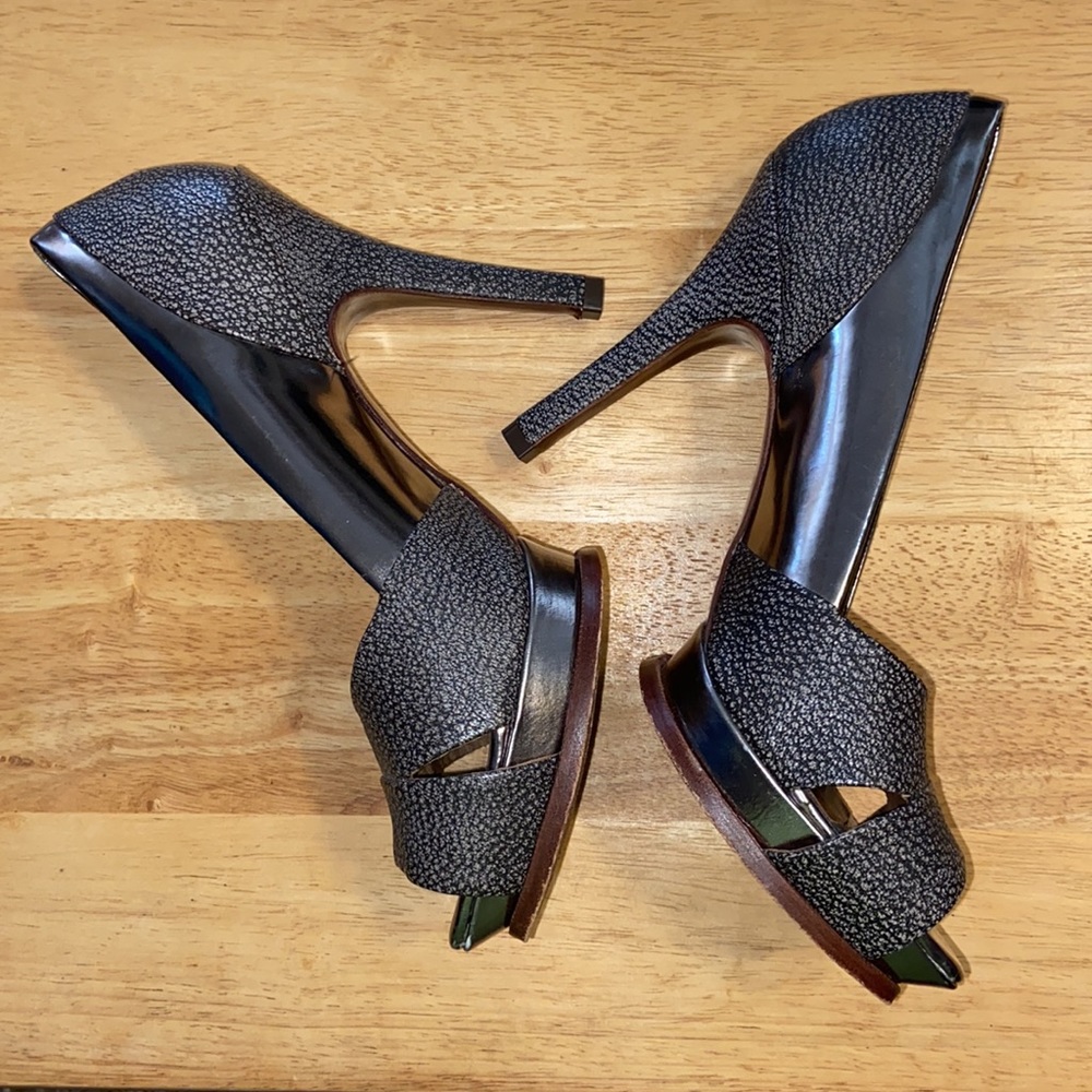 Bcbgmaxazria Double Stack Platform Stiletto Snake… - image 4